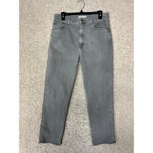 Abercrombie & Fitch Jeans Womens 31 Gray Ankle Straight High Rise Denim Stretch
